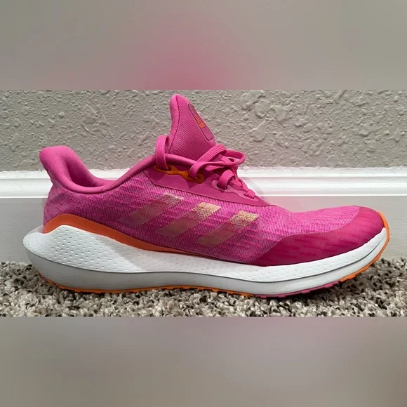 Adidas Pink and Orange Athletic Sneakers - Picture 7 of 9